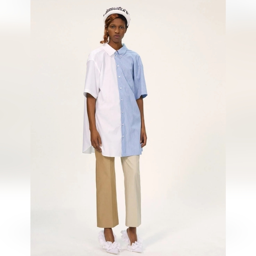 MM6 Maison Martin Margiela HIGH WAIST TWO-TONE TROUSERS size 0(36) new no tags